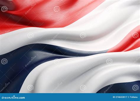 Modern Minimalist Norway Flag Design in 3D Render Stock Illustration ...