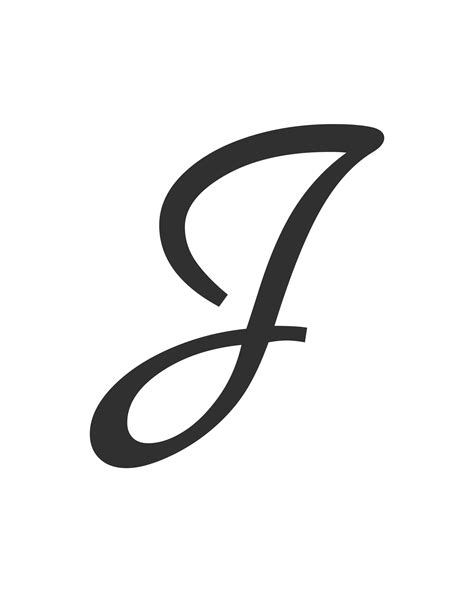 J In Cursive / The Letter J In Cursive - Letter / A lowercase cursive j is similar to a ...