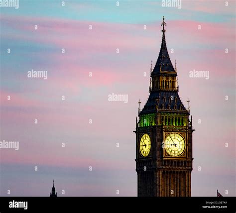 A portrait of Big Ben at Sunset Stock Photo - Alamy