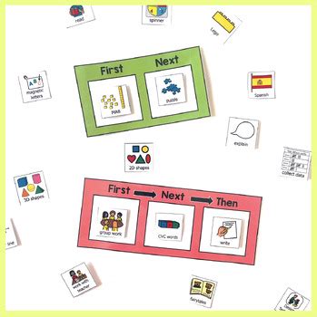 Visual Schedules Transition Cards for Autism Special Education (First ...