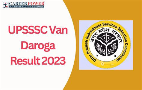 UPSSSC Van Daroga Result 2023 Out, Cut Off Marks and Result Link