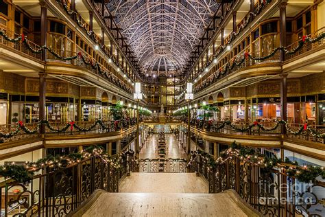 Cleveland Arcade Christmas 2015 Photograph by Frank Cramer - Pixels