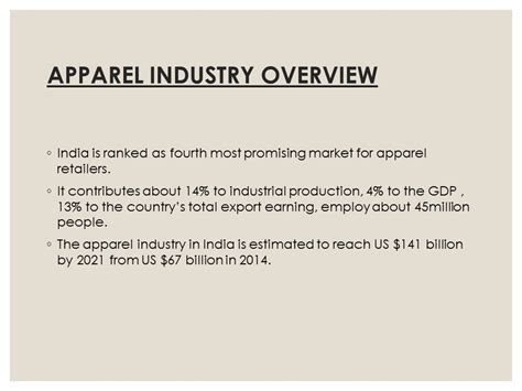 Situational Analysis of Apparel Industry in India - BBA|mantra