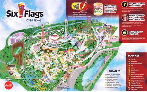 Six Flags Over Texas Map | Sitedesignco - Six Flags Fiesta Texas Map ...