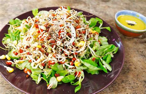 Asian Style Bean Sprout & Corn Salad Recipe by Archana's Kitchen