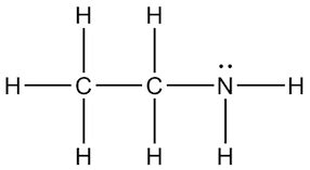 Draw and explain the Lewis structure for ethylamine, CH3CH2NH2. | Homework.Study.com