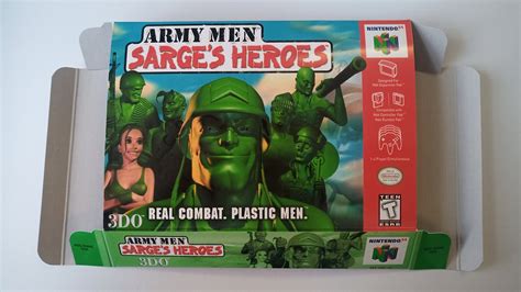 Nintendo 64 Army Men Sarge's Heroes USA Box - Etsy UK