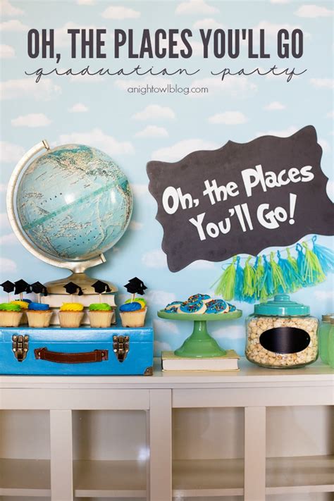 Oh The Places You’ll Go Graduation Party - A Night Owl Blog