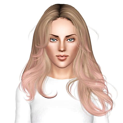 Newsea Equinoxe hairstyle retextured by July Kapo - Sims 3 Hairs