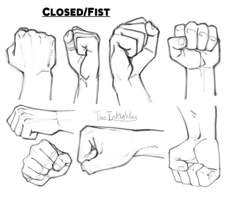 Hand References: Fists by TheInkyWay on DeviantArt in 2021 | Hand drawing reference, Hand ...