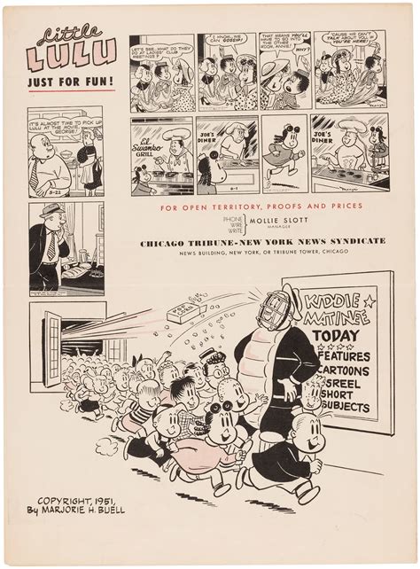 Pop Culture Safari!: Pop Artifact: Little Lulu comic strip promotional brochure