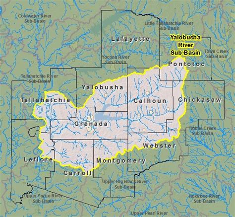 Tallahatchie River Map