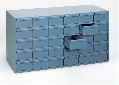 DURHAM MFG Steel Drawer Bin Cabinet, 33-3/4"W x 11-3/4"D x 21"H, 30 ...