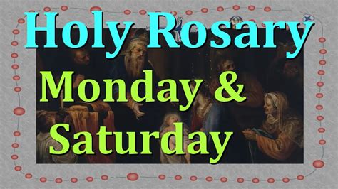 Holy Rosary Monday & Saturday - JOYFUL MYSTERIES - YouTube