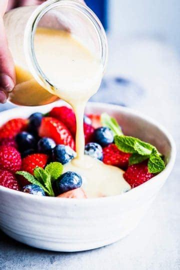 Creamy Fruit Salad Dressing - Savory Nothings