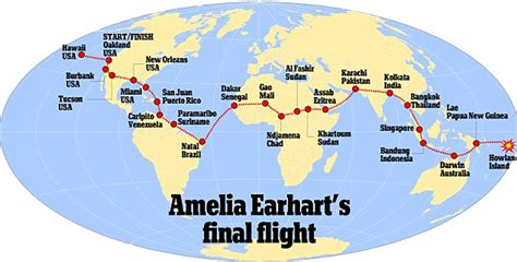 Fly Amelia Earhart's Famous Around-the-World Route