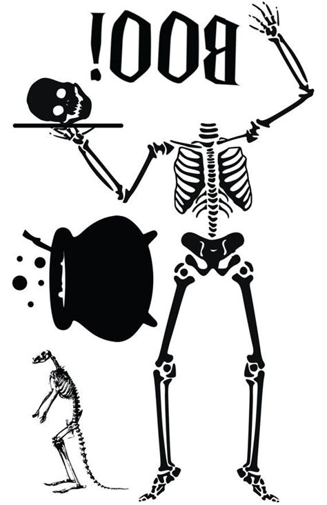 hilarious skeleton!! must have. Halloween Window Cling Silhouette ...