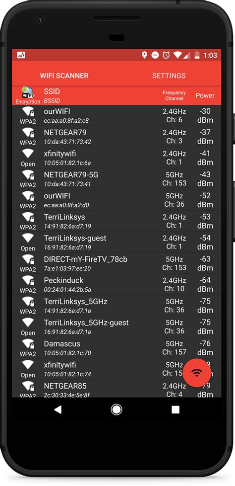 Android WiFi Scanner -the best free Android WiFi scanner