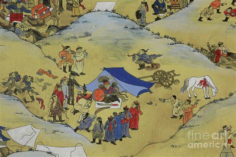 Part of One day in Mongolia Painting by Solongo Chuluuntsetseg - Fine ...