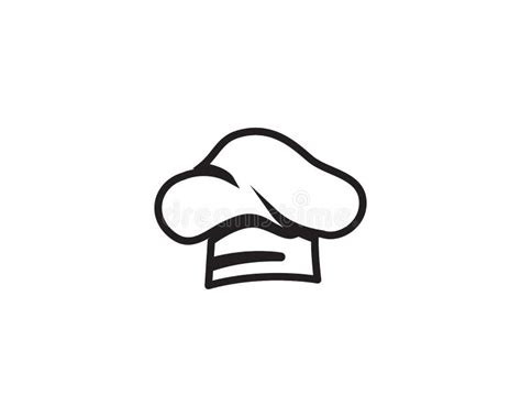 Chef Hat Logo and Symbols Black Color Vector Icon Stock Vector - Illustration of clothing ...