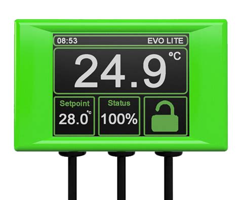 Microclimate EVO LITE Digital Thermostat Green Thermostats Pet Supplies Terrariums & Accessories