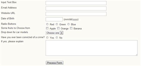 Programmers Sample Guide: jQuery form validation plugin example