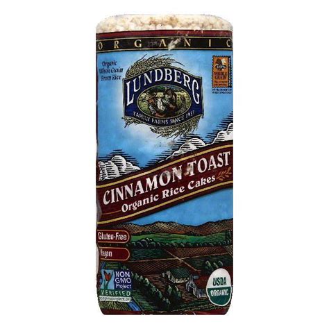 Lundberg Cinnamon Toast Rice Cakes, 9.4 Oz (Pack of 6) - Walmart.com - Walmart.com