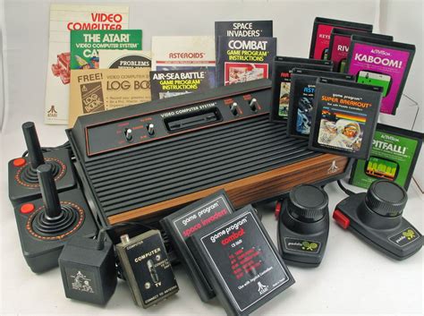 Atari 2600 Woodgrain Console Video Game System Plus Games | Video game systems, Games, Video ...