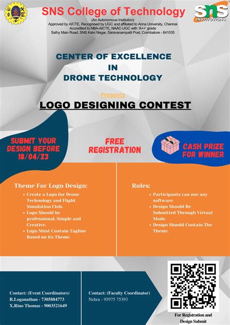 Logo Design 2023, SNS College of Technology, Logo Design Contest, Coimbatore