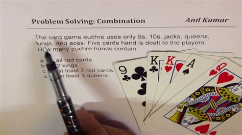 Combination Problem Solving Euchre Card Game Examples - YouTube