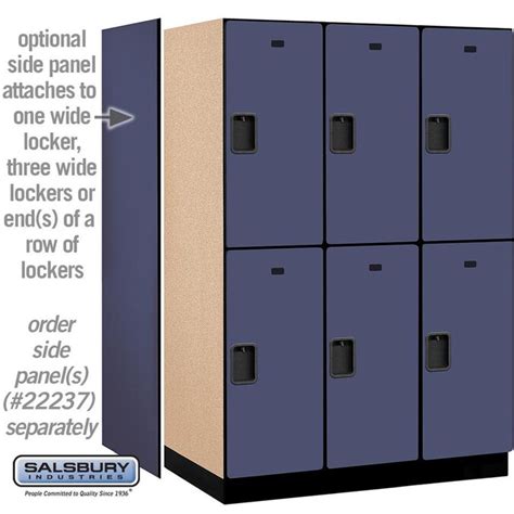 SALSBURY INDUSTRIES 18 -in Wide Double Tier Designer Wood Locker- 3 Wide- 6 -ft High- 24 -in ...