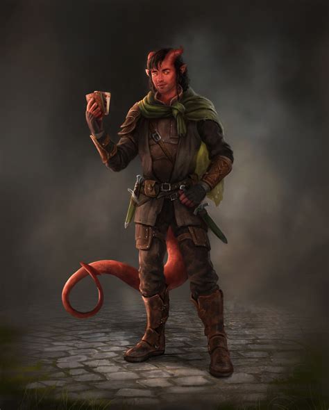 james child - DnD commission - Tiefling