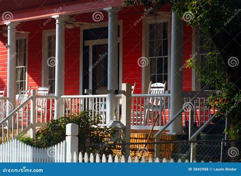 The Red Porch Royalty Free Stock Photos - Image: 3842988