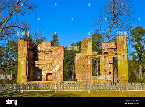 Virginia Historic Jamestowne jamestown landing 1607 va brick Ambler house ruins former elegant ...