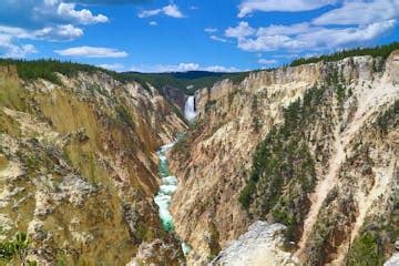 The Grand Canyon of the Yellowstone, Waterfalls and Geysers ...