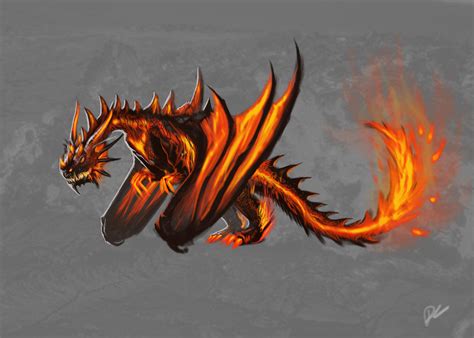 Lava Dragon by Decadia on DeviantArt