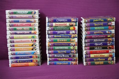 Lot Of Vhs Tapes Disney Masterpiece Barney Classic Rugrats Iron | Sexiz Pix