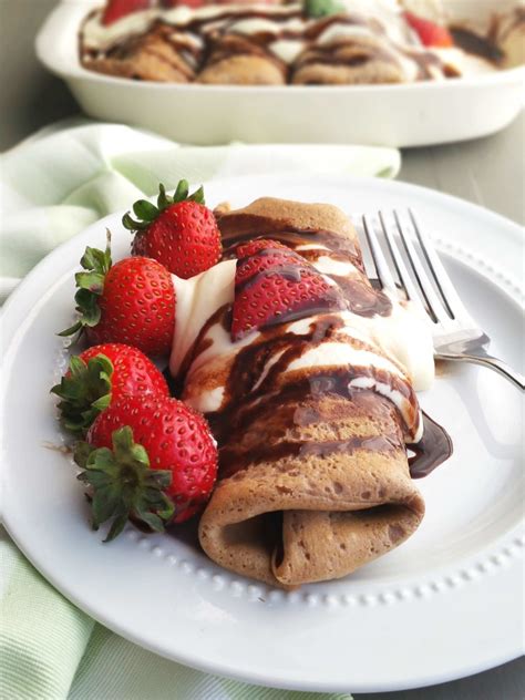 Strawberry Cream Chocolate Crepes