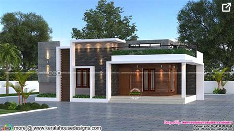 Flat roof modern Single floor house design - Kerala Home Design and ...