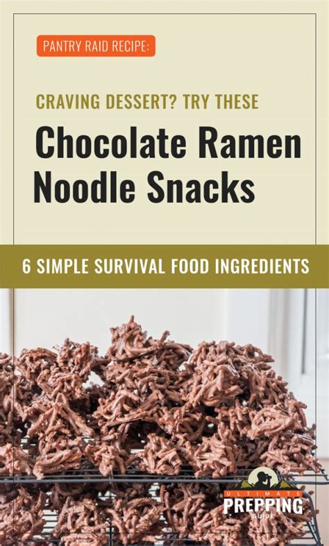 Craving Dessert? Try These Chocolate Ramen Noodle Snacks [Recipe]