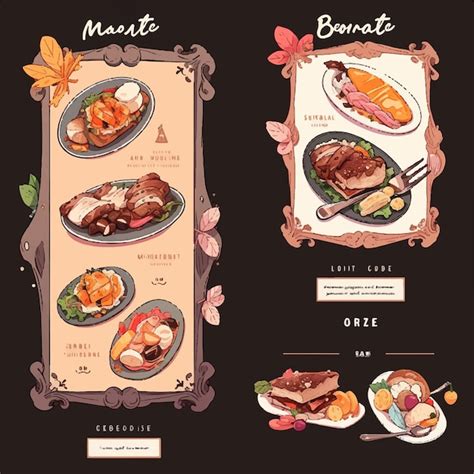 Premium Photo | Diverse restaurant menu template