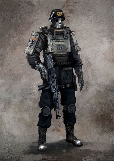 Wolfenstein The New Order Concept Art - Soldier | Wolfenstein ...