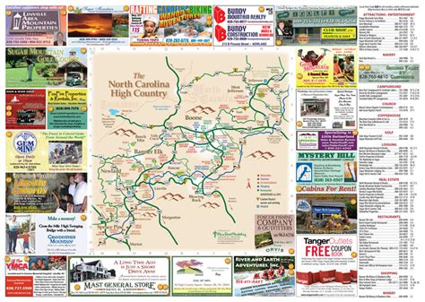 Avery County Attractions Map - Banner Elk NC • mappery