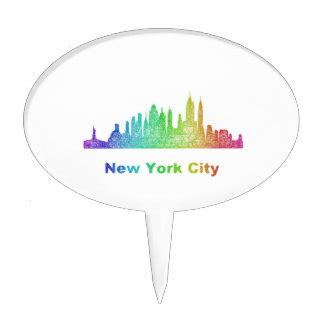 New York City Skyline Cake Toppers | Zazzle