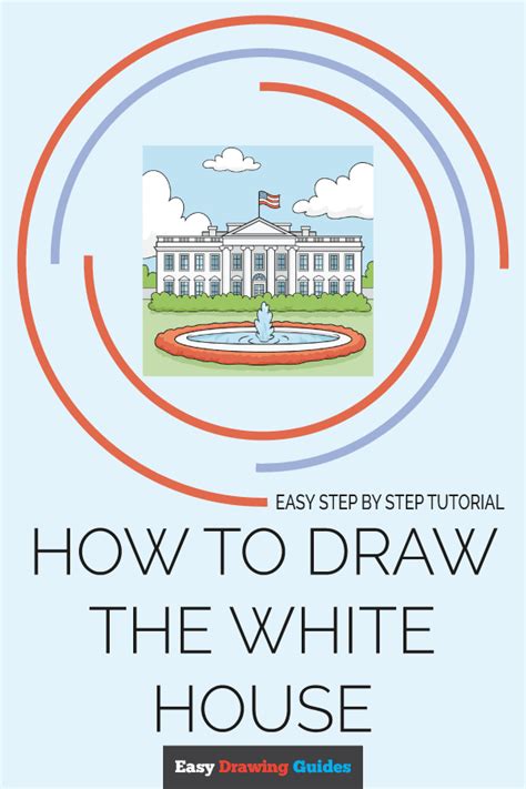 How to Draw the White House - Really Easy Drawing Tutorial