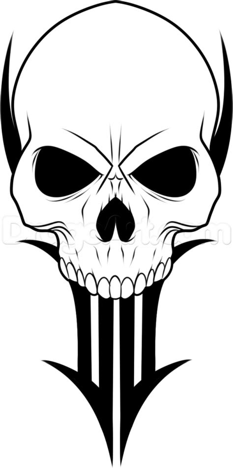 Simple Skull Side Drawing | Free download on ClipArtMag