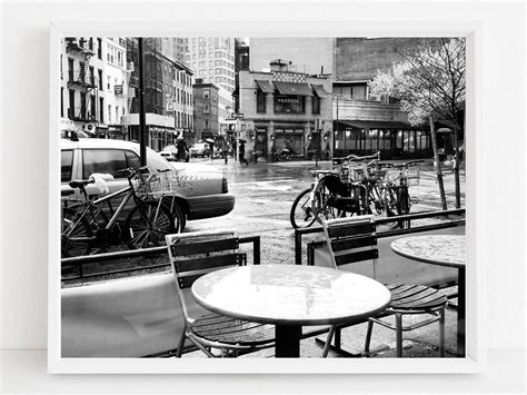 Black and White New York City Street Photography Print - Urban Photograph - NYC Taxi Photo ...