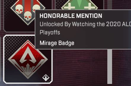 Why is this ALGS Badge just for Mirage? Why can't we use it on very ...