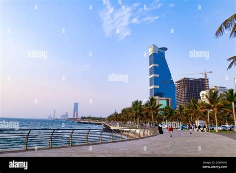 Jeddah beach Saudi Arabia April 30 2021 - Red Sea corniche View Stock ...