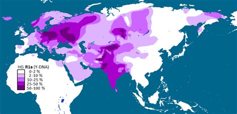 Global distribution of the haplogroup R1a (M420) of the human Y chromosome in native populations ...